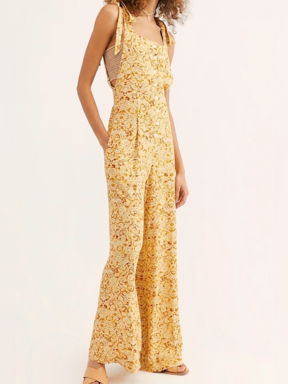 Free People Sugar Sands Jumpsuit size S
Boho Beach Cottage